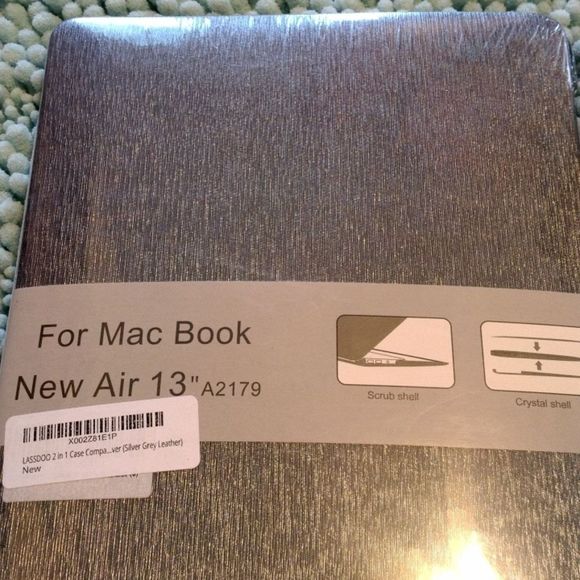 New Mac Book Air 13" Case Silver Fits A2179 - Picture 2 of 7